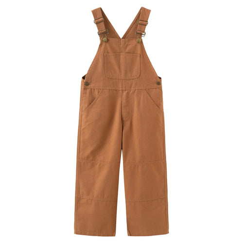 BROWN TREK Boys Canvas Overalls