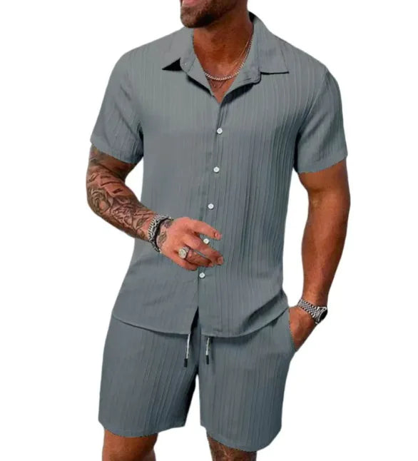 Men's Summer Comfort Shirt & Shorts Outfit