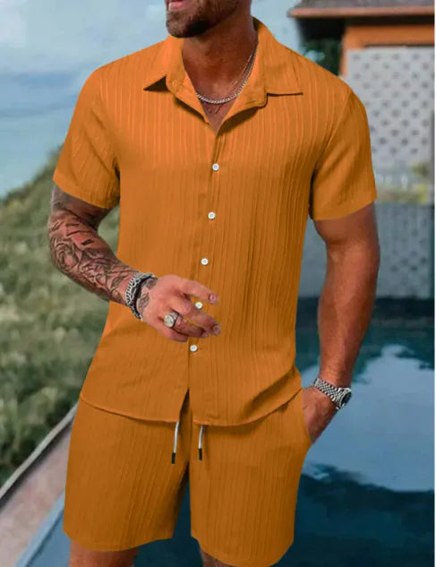 Men's Summer Comfort Shirt & Shorts Outfit