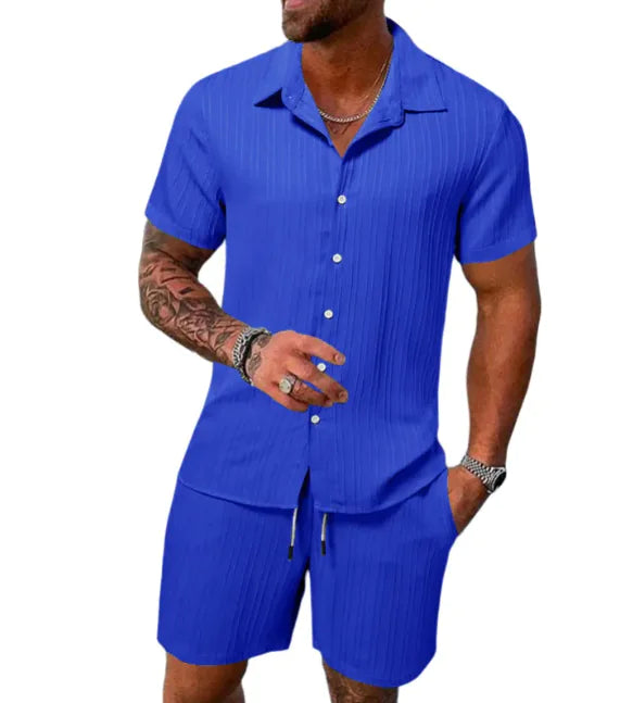 Men's Summer Comfort Shirt & Shorts Outfit
