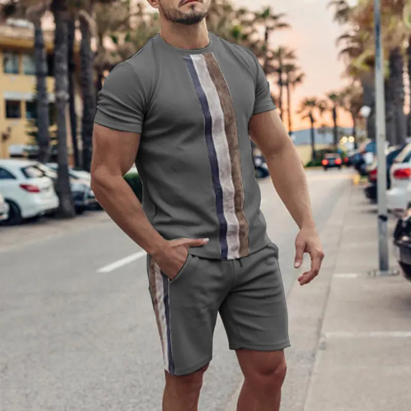 Men's Casual Chic Two-Piece Set
